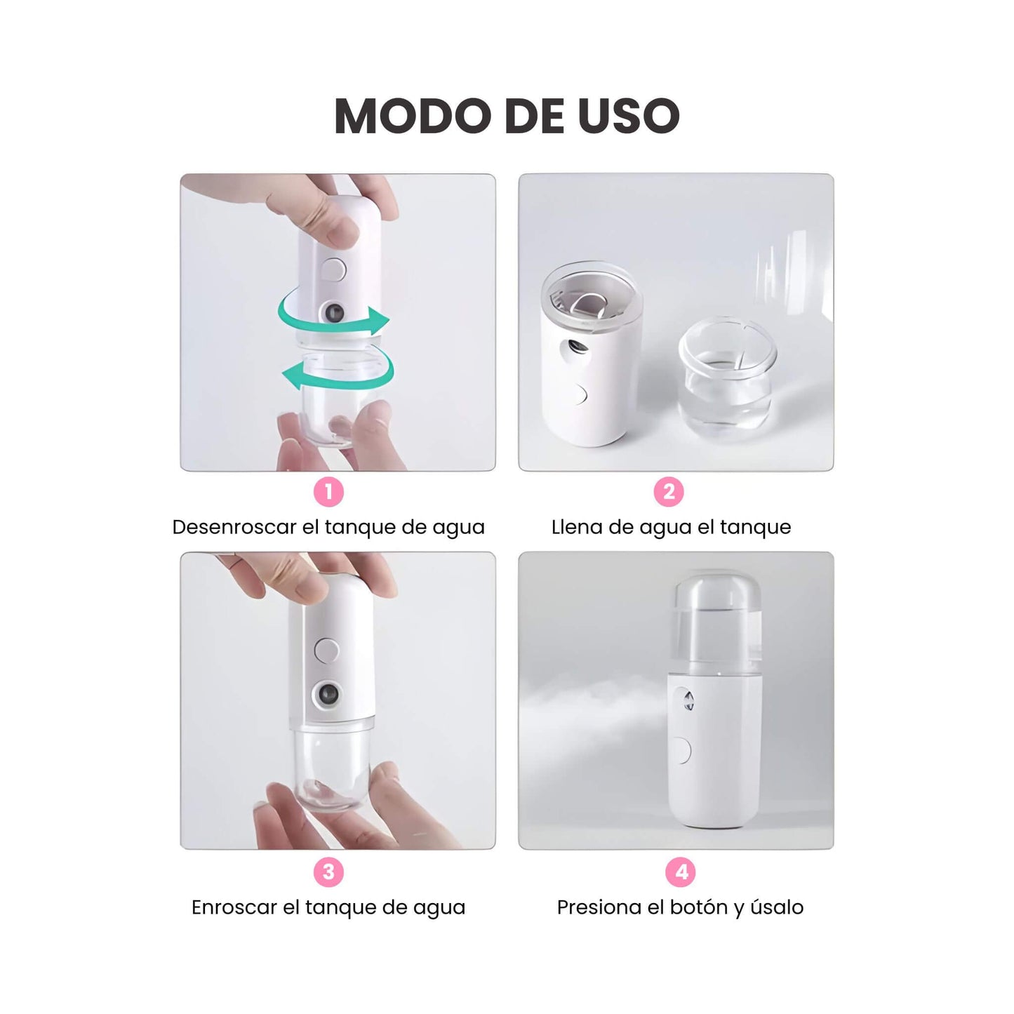 Vaporizador Facial Recargable
