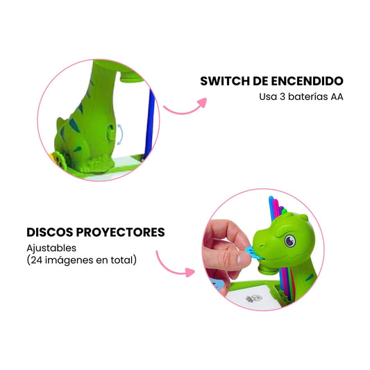 Mesa de Dibujo Dinosaurio Proyector